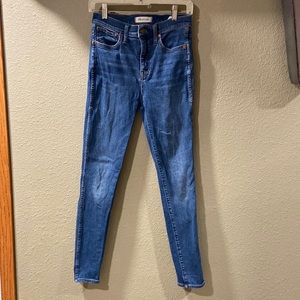10-inch high rise skinny Madewell Jeans